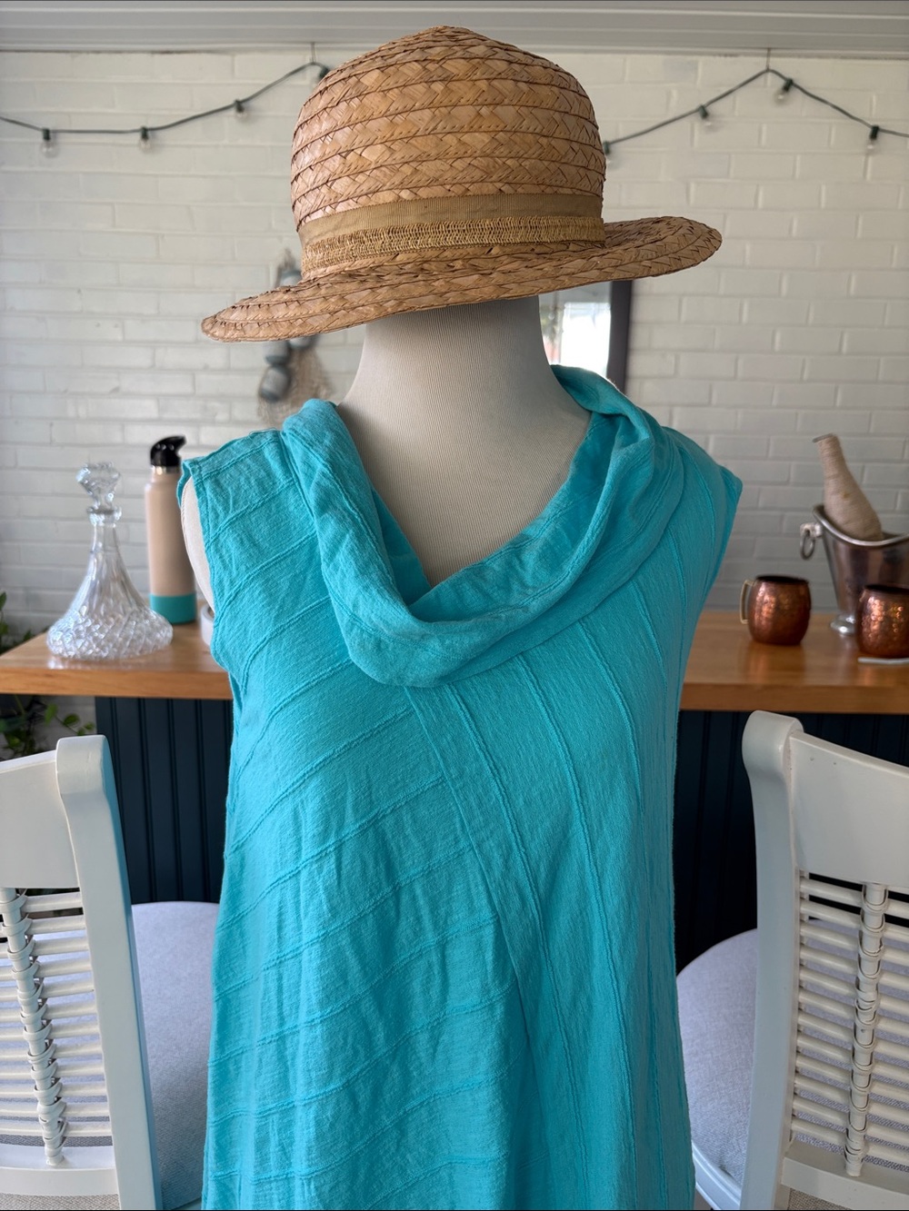 Habitat Teal Dress/Tunic Top